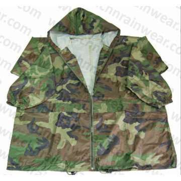 Military Camouflage Wasserdichte PVC Regenjacke